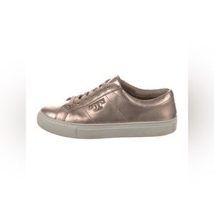 TORY BURCH
Leather Sneakers
Size: 7    Metallic & Pink